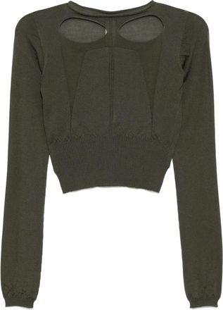 Rick Owens Top in lana - Verde