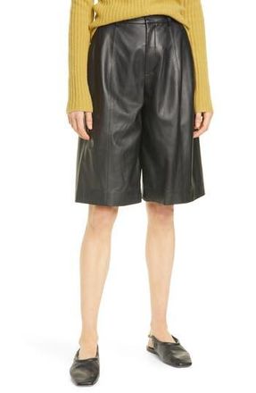 Vince Leather Shorts in Black at Nordstrom Rack, Size 4