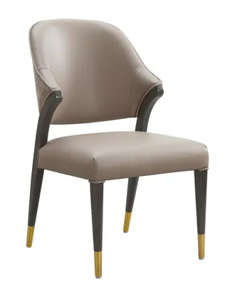 Manhattan Comfort Set Of 2 Collette Wood Upholstered Side Chairs