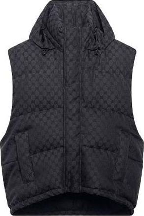 Balenciaga x Gucci The Hacker Project Hacker Cocoon Puffer Gilet Vest Black 681884TLO531269