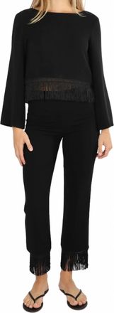 Poss&eacute; Womens Bianca Pants In Black