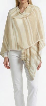 Portolano Cashmere lightweight striped shawl in Vanilla/desert Mist at Nordstrom
