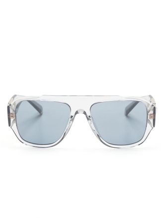 Versace Occhiali da sole con motivo Medusa - Grigio