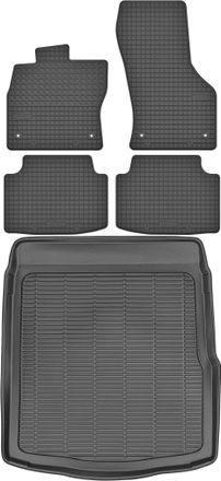 OEM Volkswagen Passat B8 Sed&aacute;n A Partir De 2014 Set - Alfombrillas De Goma Para Coche + Alfombrilla Para Maletero