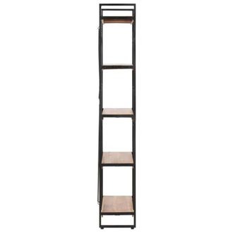 Berkfield Home Beautiful 5-Tier Bookcase 60x30x180 cm Solid Acacia Wood in Brown | Size: 60 x 30 x 180 cm