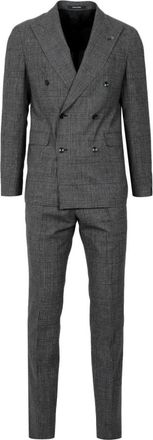 Tagliatore Double-Breasted Pak - Heren - Business pakken - Grijs - XL - Wol - Kostuums