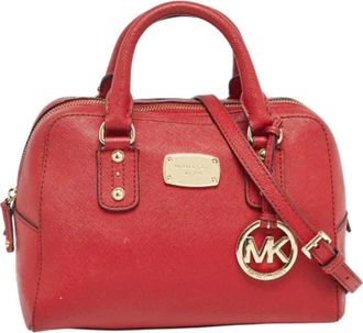 Michael Kors Tweedehands leren handtassen - Dames - Vintage Handtas - Rood - ONE Size - Vintage