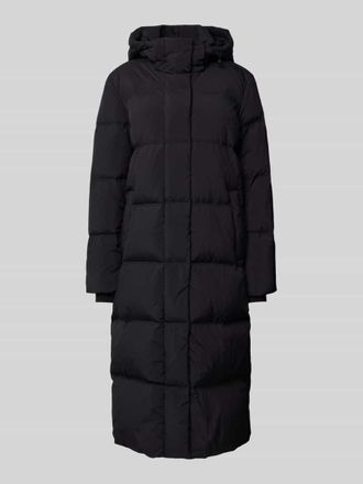 Selected Steppmantel mit verdeckter Rei&szlig;verschlussleiste Modell SOFIE in Black, Gr&ouml;&szlig;e 40