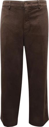 Mason's New York Studio Wide Broeken - Dames - Wijde Broeken - Bruin - XL - Wol - Broeken