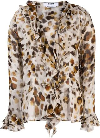 Msgm Mujer, Blusas y Camisas, Multicolor, Talla: M