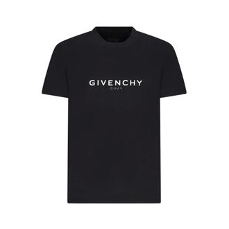 Givenchy T-Shirts, male, Black, Size: S T-Shirt Slim Reverse