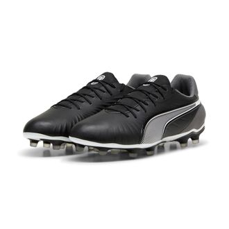 Puma Fussballschuh PUMA KING MATCH FG/AG, Damen, Gr. 44,5, schwarz (puma schwarz, puma wei&szlig;, cool schwarz gray), Synthetik, Schuhe Fussballschuh, f&uuml;r Rasen