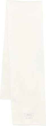 Jacquemus Cachemiro Sjaal - unisex - Wintersjaals - Wit - ONE Size - Wol - Accessoires