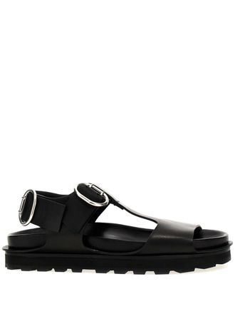 Jil Sander Sandali in pelle - Nero
