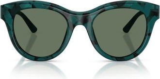 Dolce & Gabbana 52mm Phantos Sunglasses in Pearl Havana /Dark Green at Nordstrom