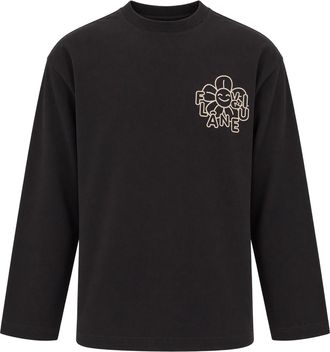 Flaneur Brown Loose-Fit Long-Sleeve Jersey T-Shirt