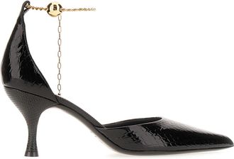 Ferragamo Dana 70mm Leren Pumps - Dames - Pumps - Zwart - 36 1/2 EU - Leer - Schoenen