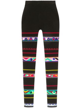 Pucci Legging met luipaardprint - Zwart