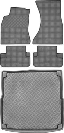OEM Juego De Alfombrillas De Goma Para Coche Y Maletero Para Audi A4 B8 Avant/kombi De 2007 A 2015