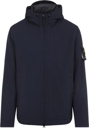 Stone Island Hooded Zip-front Jacket