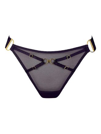 Bordelle Nara strap thong - Purple