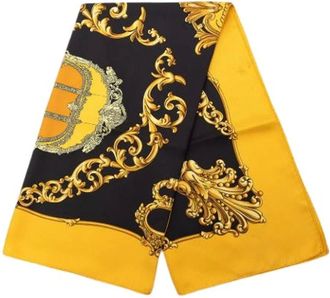 Herm&egrave;s Pre-owned Scarves, female, Multicolor, Size: ONE SIZE Pre-owned The Carrosses d Or scarf
