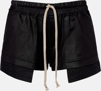 Rick Owens DRKSHDW Fog satin shorts