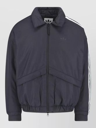 adidas high collar coat elastic cuffs side pockets