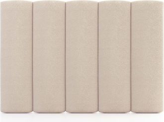 Colch&oacute;n Morfeo Cabecero tapizado acolchado extragrueso beige, cama 90 cm, 100x120 cm