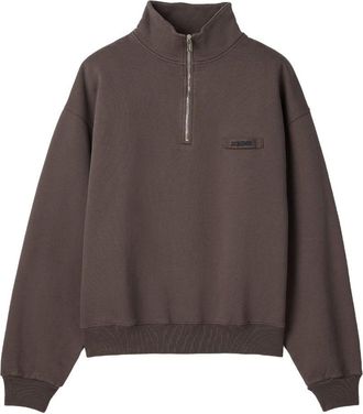 Jacquemus Half-Zip High-Collar Sweater