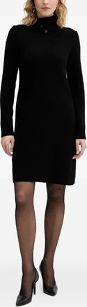 Benetton turtleneck midi dress - Nero