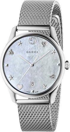 Gucci Ya 1264040 Horloge - Dames - Horloges - Grijs - ONE Size - Accessoires