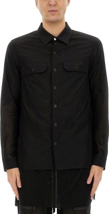 Rick Owens Outershirt In Celadon-Uomo