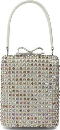 Self Portrait Mini Multi Crystal Handbag Handbags Silver