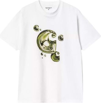 Carhartt Work in Progress White Crewneck Logo T-Shirt