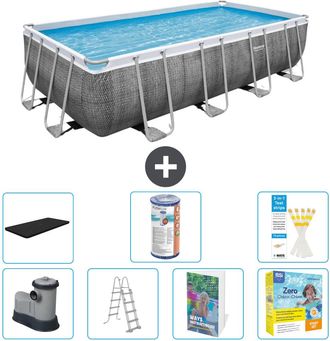 Bestway Piscina Bestway Power Steel Rectangular - 549x274x122 Cm - 8-piezas S572