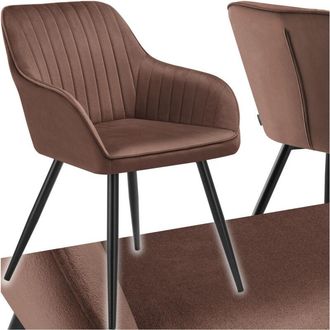 TecTake Tectake - Sedia Marilyn, effetto velluto, trapuntata - Sedie, Sedie da sala da pranzo, Sedie da soggiorno - per pezzo