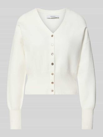 Topshop Regular Fit Cardigan mit Viskose-Anteil Modell Compact in Offwhite, Gr&ouml;&szlig;e XS