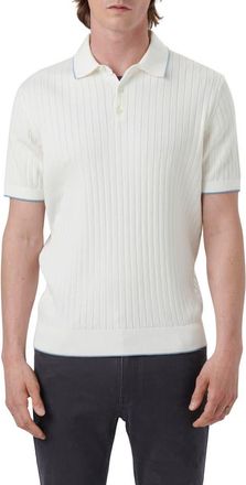Bugatchi Ribbed Polo Sweater in Chalk at Nordstrom Rack, Size Xx-Large