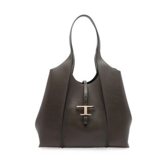 Tod's Dames, Tassen, Grijs, Maat: ONE Size Leer