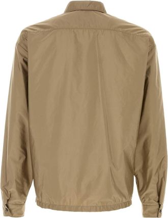 Prada Mens Shirt Beige Nylon