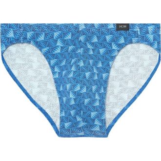 HOM Beach Comber Comfort Micro Briefs in Blue Print at Nordstrom, Size X-Large