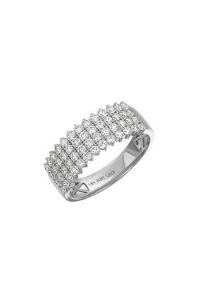 Bony Levy Rita Diamond Statement Ring in 18K White Gold/Diamond at Nordstrom, Size 6.5