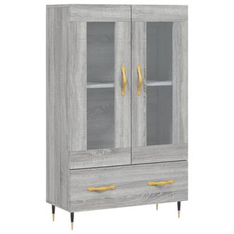 Berkfield Home Highboard Grey Sonoma 69.5x31x115 cm Engineered Wood