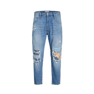 Jack & Jones Hoge taille Blauwe Denim Jeans - Heren - Slim Fit Jeans - Blauw - W31 L32 - Denim - Jeans