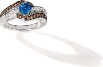 Le Vian Ladies Cornflower Sapphire Centerstone Rings set in 14K Vanilla Gold