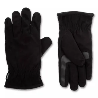 Isotoner Mens Active Stretch Glove With Gathered Wrist In Black