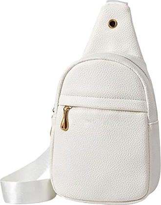 Generic Womens Shoulder Bag, Waterproof Storage Bag with Zipper Closure, Stylish Crossbody Bag, Perfectfor Shopping, Dating, and Outings. (White,15 * 6 * 28cm