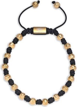 Eye Candy Los Angeles Mens Lorenzo Beaded Slider Bracelet in Gold at Nordstrom Rack