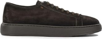 Santoni Suede Lace-up Sneakers